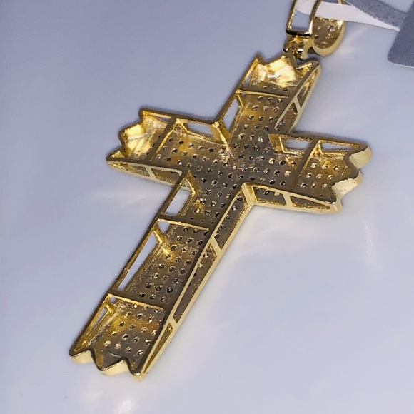 Real Genuine natural diamond cross pendant NOT FAKE! Verified seller! HUGE SALE! - Picture 10 of 11